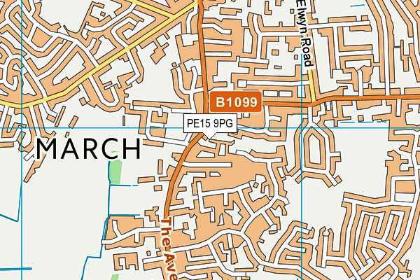 PE15 9PG map - OS VectorMap District (Ordnance Survey) PE15 9PG map - OS VectorMap District (Ordnance Survey)