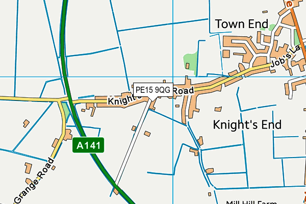 PE15 9QG map - OS VectorMap District (Ordnance Survey) PE15 9QG map - OS VectorMap District (Ordnance Survey)