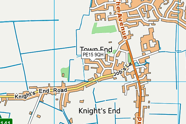 PE15 9QH map - OS VectorMap District (Ordnance Survey)