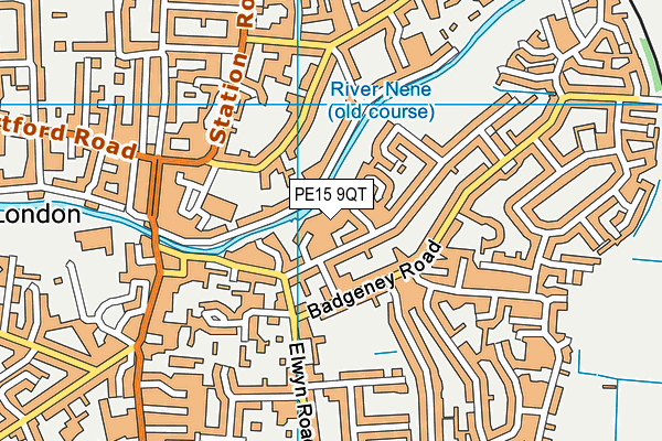 PE15 9QT map - OS VectorMap District (Ordnance Survey) PE15 9QT map - OS VectorMap District (Ordnance Survey)