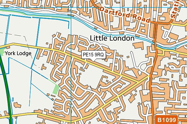 PE15 9RQ map - OS VectorMap District (Ordnance Survey)