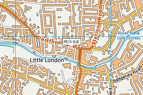 PE15 9UE map - OS VectorMap District (Ordnance Survey) PE15 9UE map - OS VectorMap District (Ordnance Survey)