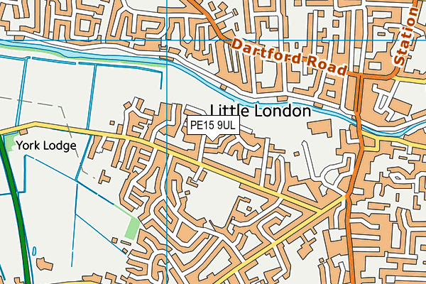PE15 9UL map - OS VectorMap District (Ordnance Survey)