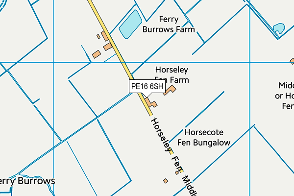PE16 6SH map - OS VectorMap District (Ordnance Survey)