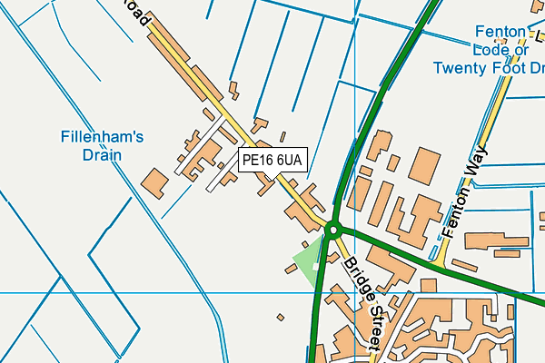 PE16 6UA map - OS VectorMap District (Ordnance Survey) PE16 6UA map - OS VectorMap District (Ordnance Survey)
