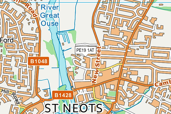 PE19 1AT map - OS VectorMap District (Ordnance Survey) PE19 1AT map - OS VectorMap District (Ordnance Survey)