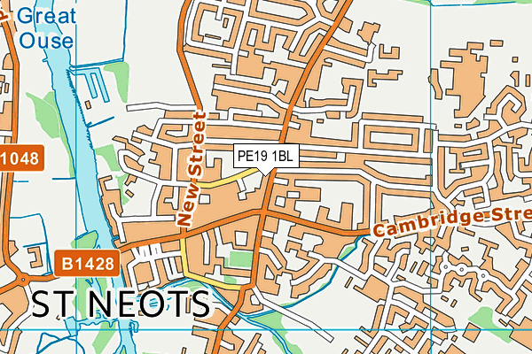 PE19 1BL map - OS VectorMap District (Ordnance Survey) PE19 1BL map - OS VectorMap District (Ordnance Survey)