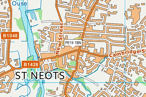PE19 1BN map - OS VectorMap District (Ordnance Survey) PE19 1BN map - OS VectorMap District (Ordnance Survey)