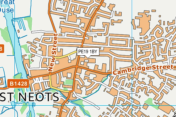 PE19 1BY map - OS VectorMap District (Ordnance Survey) PE19 1BY map - OS VectorMap District (Ordnance Survey)