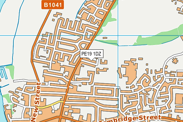 PE19 1DZ map - OS VectorMap District (Ordnance Survey) PE19 1DZ map - OS VectorMap District (Ordnance Survey)