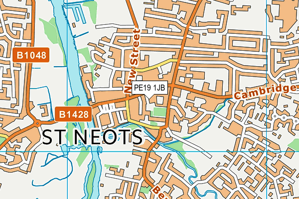PE19 1JB map - OS VectorMap District (Ordnance Survey) PE19 1JB map - OS VectorMap District (Ordnance Survey)