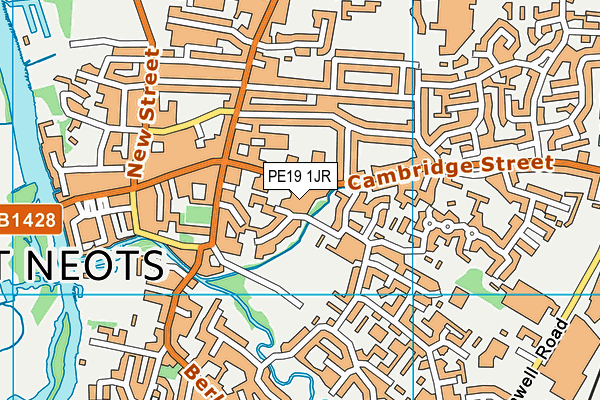 PE19 1JR map - OS VectorMap District (Ordnance Survey) PE19 1JR map - OS VectorMap District (Ordnance Survey)