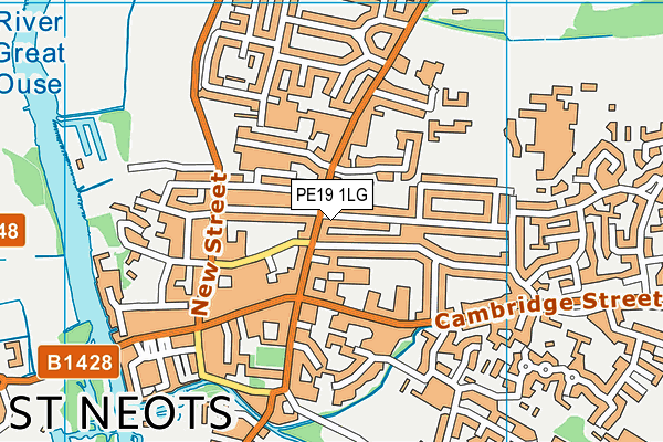 PE19 1LG map - OS VectorMap District (Ordnance Survey) PE19 1LG map - OS VectorMap District (Ordnance Survey)