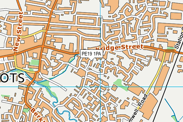 PE19 1PA map - OS VectorMap District (Ordnance Survey) PE19 1PA map - OS VectorMap District (Ordnance Survey)