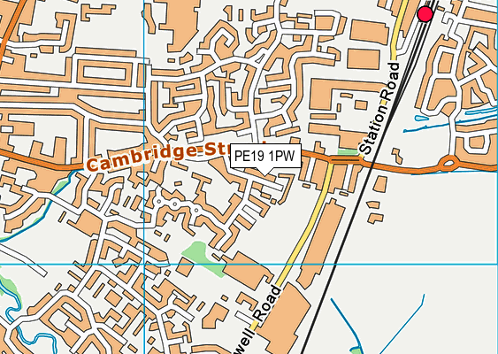 PE19 1PW map - OS VectorMap District (Ordnance Survey) PE19 1PW map - OS VectorMap District (Ordnance Survey)