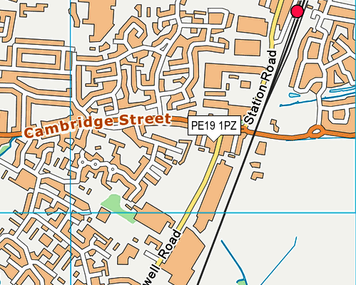 PE19 1PZ map - OS VectorMap District (Ordnance Survey) PE19 1PZ map - OS VectorMap District (Ordnance Survey)
