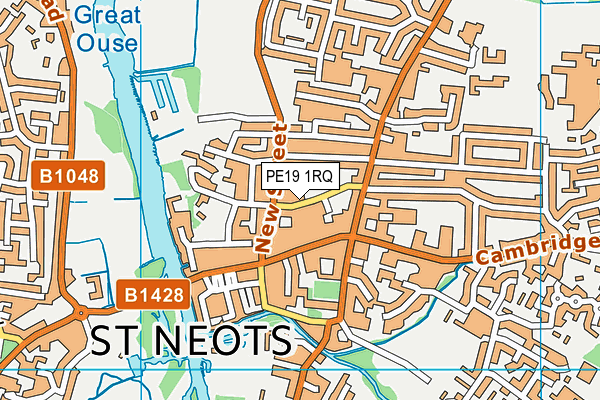 PE19 1RQ map - OS VectorMap District (Ordnance Survey) PE19 1RQ map - OS VectorMap District (Ordnance Survey)