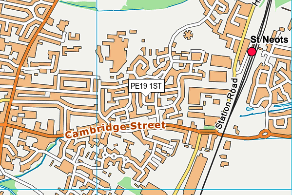 PE19 1ST map - OS VectorMap District (Ordnance Survey) PE19 1ST map - OS VectorMap District (Ordnance Survey)