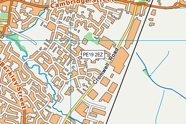PE19 2EZ map - OS VectorMap District (Ordnance Survey) PE19 2EZ map - OS VectorMap District (Ordnance Survey)