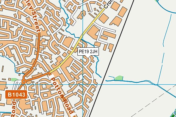 PE19 2JH map - OS VectorMap District (Ordnance Survey) PE19 2JH map - OS VectorMap District (Ordnance Survey)