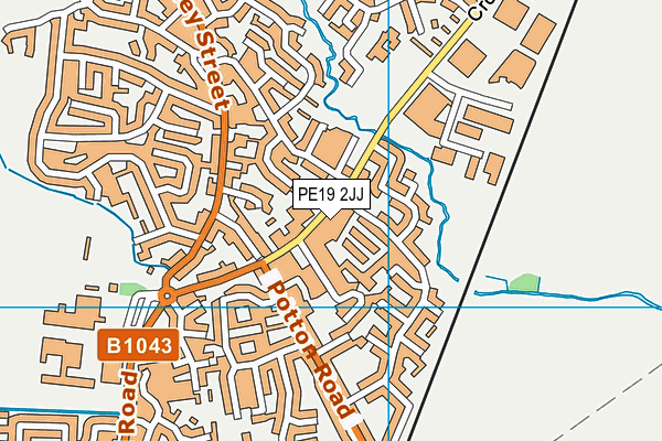 PE19 2JJ map - OS VectorMap District (Ordnance Survey) PE19 2JJ map - OS VectorMap District (Ordnance Survey)