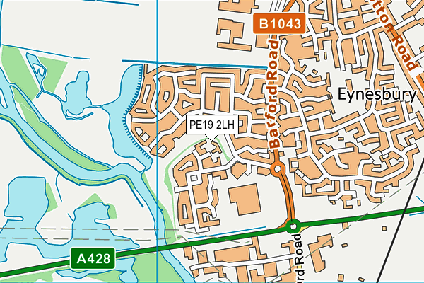 PE19 2LH map - OS VectorMap District (Ordnance Survey) PE19 2LH map - OS VectorMap District (Ordnance Survey)