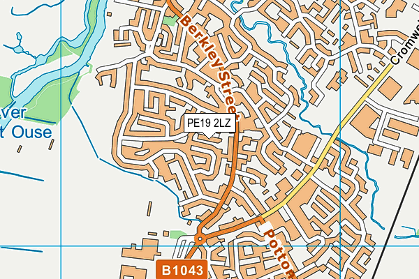 PE19 2LZ map - OS VectorMap District (Ordnance Survey) PE19 2LZ map - OS VectorMap District (Ordnance Survey)
