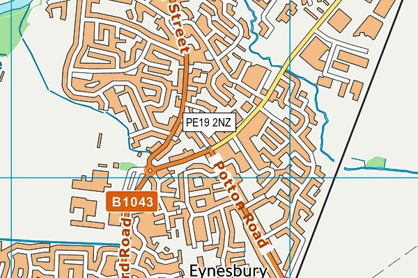 PE19 2NZ map - OS VectorMap District (Ordnance Survey) PE19 2NZ map - OS VectorMap District (Ordnance Survey)