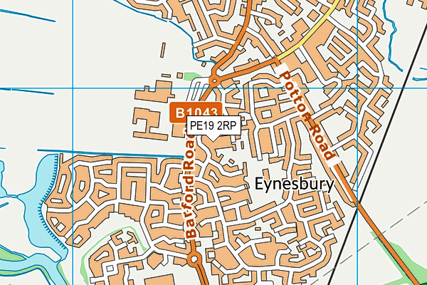 PE19 2RP map - OS VectorMap District (Ordnance Survey) PE19 2RP map - OS VectorMap District (Ordnance Survey)
