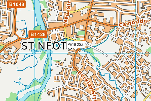 PE19 2SZ map - OS VectorMap District (Ordnance Survey) PE19 2SZ map - OS VectorMap District (Ordnance Survey)