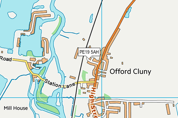 PE19 5AH map - OS VectorMap District (Ordnance Survey) PE19 5AH map - OS VectorMap District (Ordnance Survey)