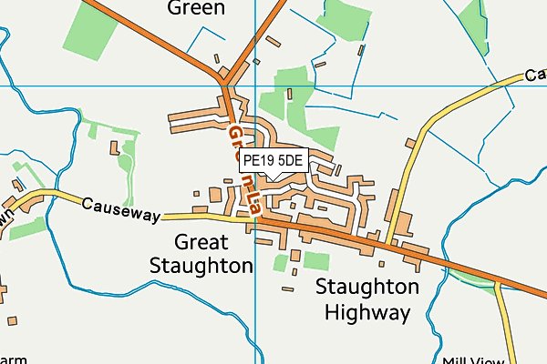 PE19 5DE map - OS VectorMap District (Ordnance Survey) PE19 5DE map - OS VectorMap District (Ordnance Survey)