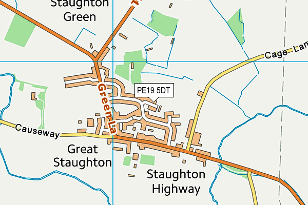 PE19 5DT map - OS VectorMap District (Ordnance Survey) PE19 5DT map - OS VectorMap District (Ordnance Survey)