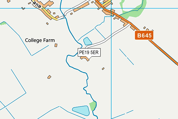PE19 5ER map - OS VectorMap District (Ordnance Survey) PE19 5ER map - OS VectorMap District (Ordnance Survey)