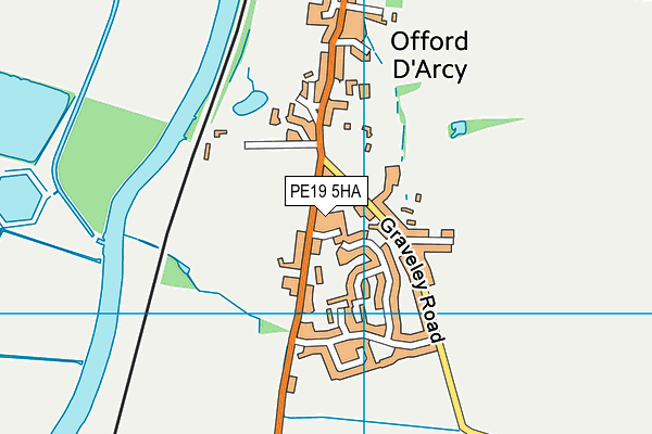 PE19 5HA map - OS VectorMap District (Ordnance Survey) PE19 5HA map - OS VectorMap District (Ordnance Survey)