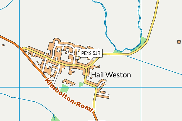 PE19 5JR map - OS VectorMap District (Ordnance Survey)