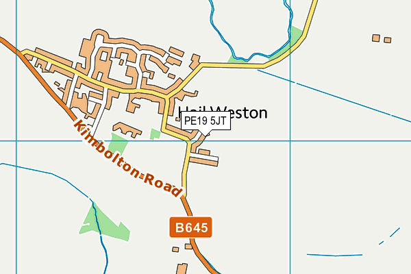 PE19 5JT map - OS VectorMap District (Ordnance Survey) PE19 5JT map - OS VectorMap District (Ordnance Survey)