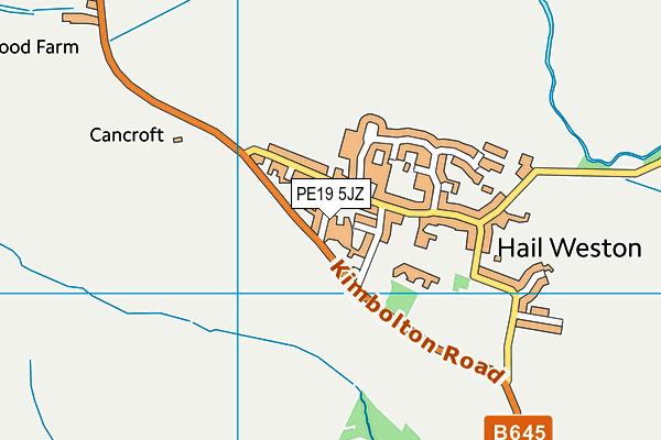 PE19 5JZ map - OS VectorMap District (Ordnance Survey) PE19 5JZ map - OS VectorMap District (Ordnance Survey)
