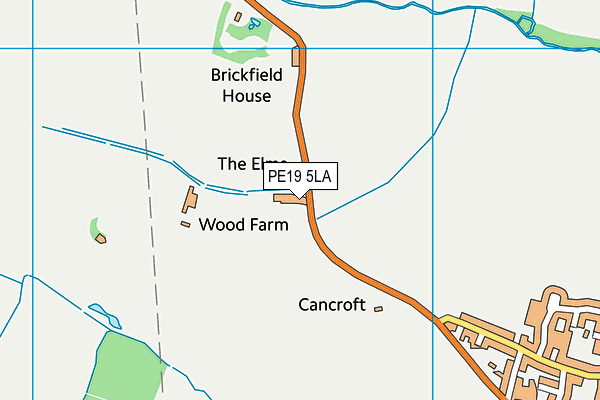 PE19 5LA map - OS VectorMap District (Ordnance Survey) PE19 5LA map - OS VectorMap District (Ordnance Survey)