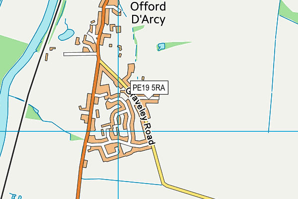 PE19 5RA map - OS VectorMap District (Ordnance Survey) PE19 5RA map - OS VectorMap District (Ordnance Survey)