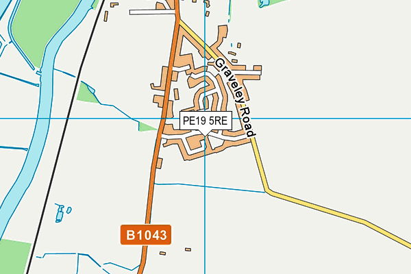 PE19 5RE map - OS VectorMap District (Ordnance Survey) PE19 5RE map - OS VectorMap District (Ordnance Survey)