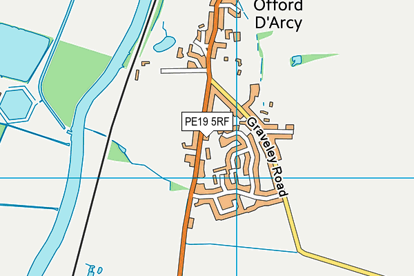 PE19 5RF map - OS VectorMap District (Ordnance Survey) PE19 5RF map - OS VectorMap District (Ordnance Survey)