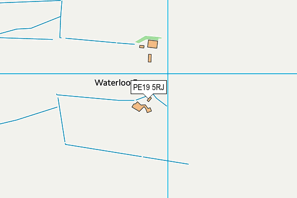 PE19 5RJ map - OS VectorMap District (Ordnance Survey)