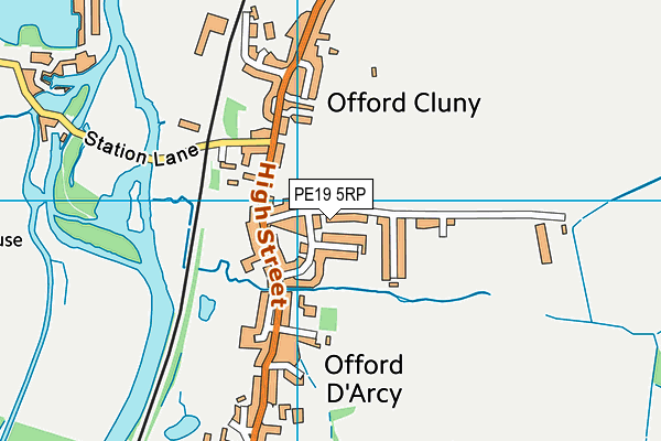 PE19 5RP map - OS VectorMap District (Ordnance Survey) PE19 5RP map - OS VectorMap District (Ordnance Survey)