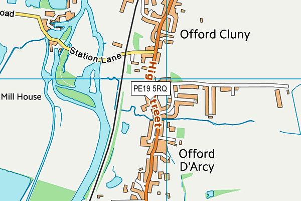 PE19 5RQ map - OS VectorMap District (Ordnance Survey) PE19 5RQ map - OS VectorMap District (Ordnance Survey)