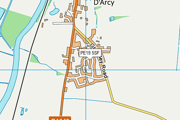 PE19 5SF map - OS VectorMap District (Ordnance Survey) PE19 5SF map - OS VectorMap District (Ordnance Survey)