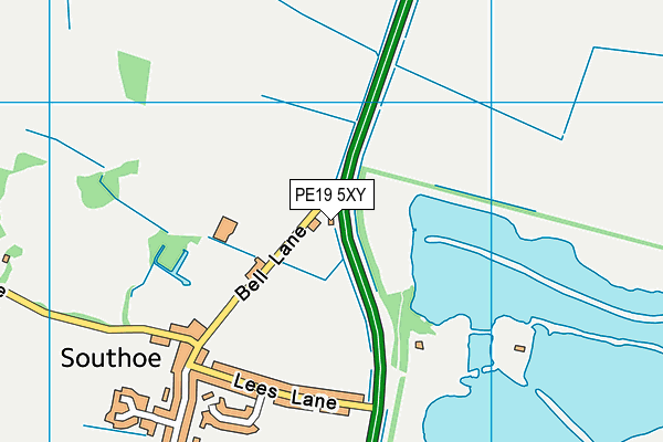 PE19 5XY map - OS VectorMap District (Ordnance Survey) PE19 5XY map - OS VectorMap District (Ordnance Survey)