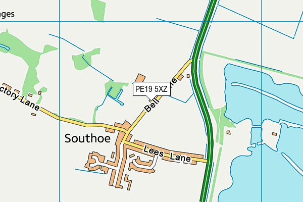 PE19 5XZ map - OS VectorMap District (Ordnance Survey) PE19 5XZ map - OS VectorMap District (Ordnance Survey)