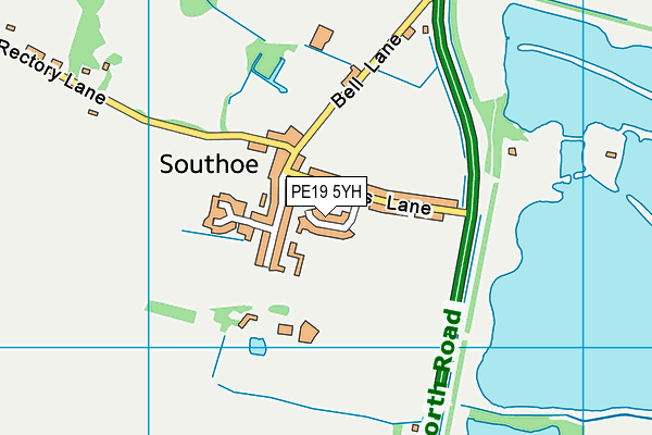PE19 5YH map - OS VectorMap District (Ordnance Survey) PE19 5YH map - OS VectorMap District (Ordnance Survey)