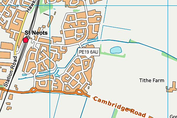 PE19 6AU map - OS VectorMap District (Ordnance Survey) PE19 6AU map - OS VectorMap District (Ordnance Survey)